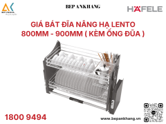 Rổ chén đĩa di động với thiết kế lưới tròn, kèm ống đựng đũa Hafele 900mm KOSMO LENTO 504.76.143